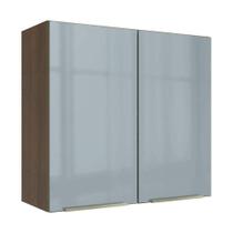 Armário Aéreo 70 cm 2 Portas Rustic/Cinza Lux Madesa Armário Aéreo 70 cm 2 Portas Rustic/Cinza Lux Madesa