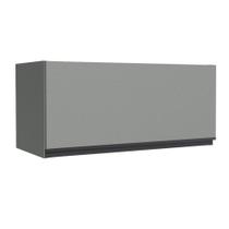 Armário Aéreo 80 Cm 1 Porta Basculante Cinza Nice Cinza