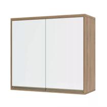 Armário Aéreo 80 cm 2 Portas de abrir 1 Prateleira Mel Luciane Móveis