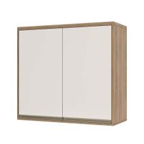 Armário Aéreo 80cm 2 Portas 1 Prateleira Mel Vanilla