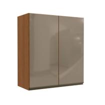 Armário Aéreo 80cm 2 Portas com Vidro Maxxi Kappesberg Armário Aéreo 80cm 2 Portas com Vidro Maxxi Kappesberg