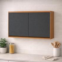 Armario Aereo 80cm 2 Portas Telasul Macadamia Armario Aereo 80cm 2 Portas Telasul Macadamia