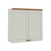 Armário Aéreo 80cm Cozinha com 2 Portas e 1 Prateleira MDF Armário Aéreo 80cm Cozinha com 2 Portas e 1 Prateleira MDF