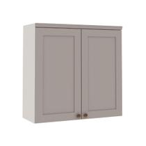 Armário Aéreo 80cm Cozinha com 2 Portas e 1 Prateleira MDF