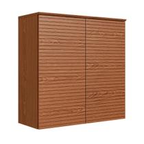 Armário Aéreo 80cm Modulado 100% MDF com 2 Portas Frisadas