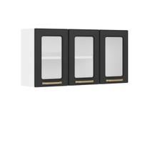 Armário Aéreo Aço 3 Portas de Vidro Colors Bertolini Armário Aéreo Aço 3 Portas de Vidro Colors Bertolini