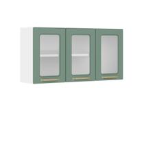 Armário Aéreo Aço 3 Portas de Vidro Colors Bertolini Armário Aéreo Aço 3 Portas de Vidro Colors Bertolini