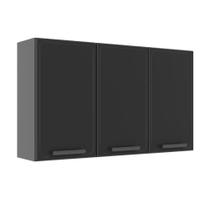 Armário Aéreo Alto de Aço 3 Portas Estilo Bertolini