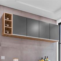 Armário Aéreo Apex MDP/BP Freijó/Grafite G96 - Gran Belo Armário Aéreo Apex MDP/BP Freijó/Grafite G96 - Gran Belo