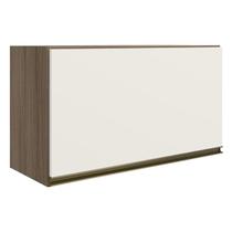 Armario Aereo Basc MDF 60 cm Kali 16337 Carvalho Toq Off White Cetim Nicioli