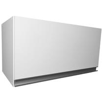 Armário Aéreo Basculante 70cm 100% MDF Branco Para Cozinha Lavanderia Montado