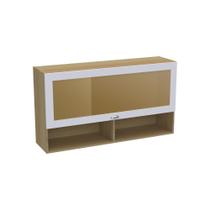 Armário Aéreo Basculante Ditália Denver 120 RvBr CD-682 cozy Armário Aéreo Basculante Ditália Denver 120 RvBr CD-682 cozy