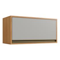 Armário Aéreo Basculante MDF 70cm Ibiza Multimóveis CR6021 Nature/Off White