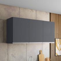 Armario Aereo California 3pts 1,20m cinza fosco Armario Aereo California 3pts 1,20m cinza fosco