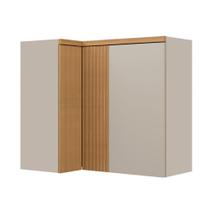 Armário Aéreo Canto 3 Portas 90cm Allure Linea Brasil