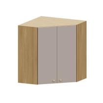 Armário Aéreo Canto Diagonal 74cm 2 Portas Elegance Luciane Móveis Armário Aéreo Canto Diagonal 74cm 2 Portas Elegance Luciane Móveis