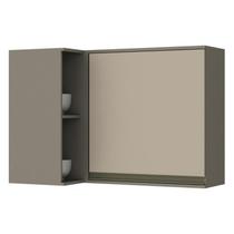 Armário Aéreo Canto Reto 1 Porta Connect - Móveis Henn