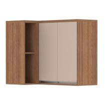Armário Aéreo Canto Reto 95cm 2 Portas 1 Prateleira Armário Aéreo Canto Reto 95cm 2 Portas 1 Prateleira