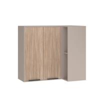 Armário Aéreo Canto Reto 95cm 2 Portas E Nichos Stylo Armário Aéreo Canto Reto 95cm 2 Portas E Nichos Stylo