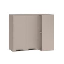 Armário Aéreo Canto Reto 95cm 2 Portas Nichos Stylo Armário Aéreo Canto Reto 95cm 2 Portas Nichos Stylo