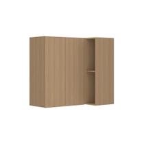 Armário Aéreo Canto Reto 95cm 2 Portas Slim Luciane Móveis Freijó/freijó Brasil Armário Aéreo Canto Reto 95cm 2 Portas Slim Luciane Móveis Freijó/freijó Brasil