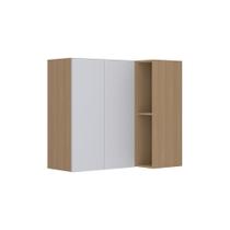 Armário Aéreo Canto Reto 95cm 2 Portas Slim Luciane Móveis Armário Aéreo Canto Reto 95cm 2 Portas Slim Luciane Móveis