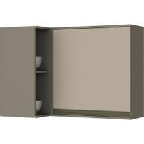 Armário Aéreo Canto Reto Connect C58 1 Porta e Nicho Henn Armário Aéreo Canto Reto Connect C58 1 Porta e Nicho Henn