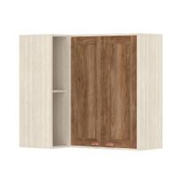 Armário Aéreo Canto Reto De Cozinha 95cm 2pt 4 Prateleiras