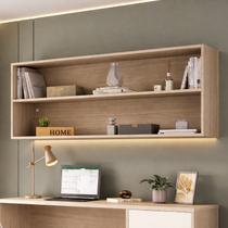 Armário Aéreo com 2 Nichos e LED Office Elegance Bege/Galiano Grann