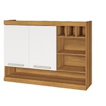 Armário Aéreo com 2 Portas e Adega Burguesa Premium 120cm Cozinha Modular Nesher Armário Aéreo com 2 Portas e Adega Burguesa Premium 120cm Cozinha Modular Nesher