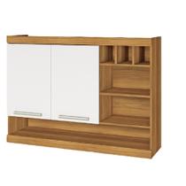 Armário Aéreo com 2 Portas e Adega Burguesa Premium 120cm Nesher