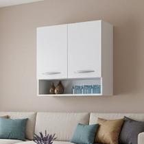 Armário Aéreo com 2 Portas e Nicho Organizador Ideal para Sala