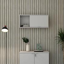 Armário Aéreo com Nicho e Porta Basculante 35cm X 80cm X 35cm Armário Aéreo com Nicho e Porta Basculante 35cm X 80cm X 35cm