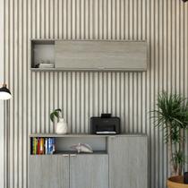 Armário Aéreo com Nicho e Porta Basculante 35x135x35cm Armário Aéreo com Nicho e Porta Basculante 35x135x35cm