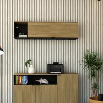 Armário Aéreo com Nicho e Porta Basculante 35x135x35cm Armário Aéreo com Nicho e Porta Basculante 35x135x35cm