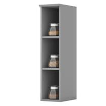 Armario Aereo Com Nicho Mdf 20 Cm Americana C360 Cinza Henn Armario Aereo Com Nicho Mdf 20 Cm Americana C360 Cinza Henn
