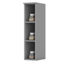 Armario Aereo Com Nicho MDF 20 cm Americana C360 Cinza Henn Armario Aereo Com Nicho MDF 20 cm Americana C360 Cinza Henn