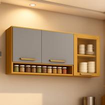 Armário Aéreo com Vidro Reflecta e Porta-temperos Adele