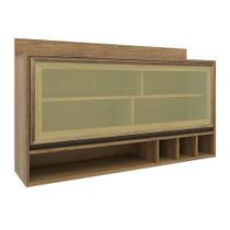 Armário Aéreo Confort com Vidro 1 PT Cinamomo 120 cm Armário Aéreo Confort com Vidro 1 PT Cinamomo 120 cm
