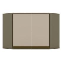 Armário Aéreo Connect Canto Obliquo 2 Portas 67 Cm Duna Cristal Henn Armário Aéreo Connect Canto Obliquo 2 Portas 67 Cm Duna Cristal Henn