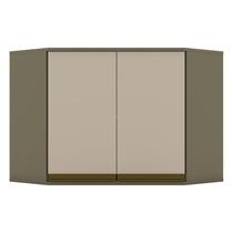 Armário Aéreo Connect Canto Obliquo 2 Portas 67 cm Duna Cristal Henn Armário Aéreo Connect Canto Obliquo 2 Portas 67 cm Duna Cristal Henn