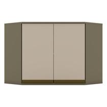 Armário Aéreo Connect Canto Obliquo 2 Portas 67 cm Duna Cristal Henn Armário Aéreo Connect Canto Obliquo 2 Portas 67 cm Duna Cristal Henn