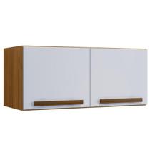 Armário Aéreo Coz 2Pts 70X32Cm H30Cm Turquesa Freijó Branco