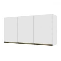 Armário Aéreo Cozinha 120 Cm 3 Portas 6123.23 Branco - Indékes