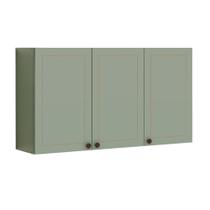 Armário Aéreo Cozinha 120 Cm Conecta Frizz 3 Portas Mint - Geniaflex