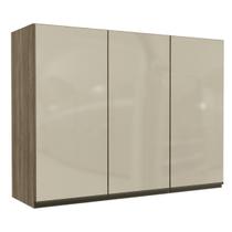 Armário Aéreo Cozinha 120 cm Maxxi 3 Portas com Vidro Nogal - Kappesberg Armário Aéreo Cozinha 120 cm Maxxi 3 Portas com Vidro Nogal - Kappesberg