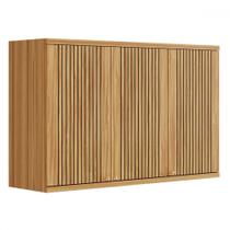 Armário Aéreo Cozinha 120 Cm Sauvignon 3 Portas 2 Prateleiras 100% Mdf Amêndoa - Rio Doce Armário Aéreo Cozinha 120 Cm Sauvignon 3 Portas 2 Prateleiras 100% Mdf Amêndoa - Rio Doce