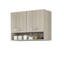 Armario Aereo cozinha 2 portas 0,80 cm com nicho Alice HR Móveis Armario Aereo cozinha 2 portas 0,80 cm com nicho Alice HR Móveis