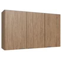 Armário Aéreo Cozinha 3 Portas 2 Prateleiras 100% Mdf Wood Co9300 - Decibal Móveis