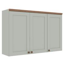 Armário Aéreo Cozinha 3 Portas Verde Mint 1531 - Genialflex Armário Aéreo Cozinha 3 Portas Verde Mint 1531 - Genialflex